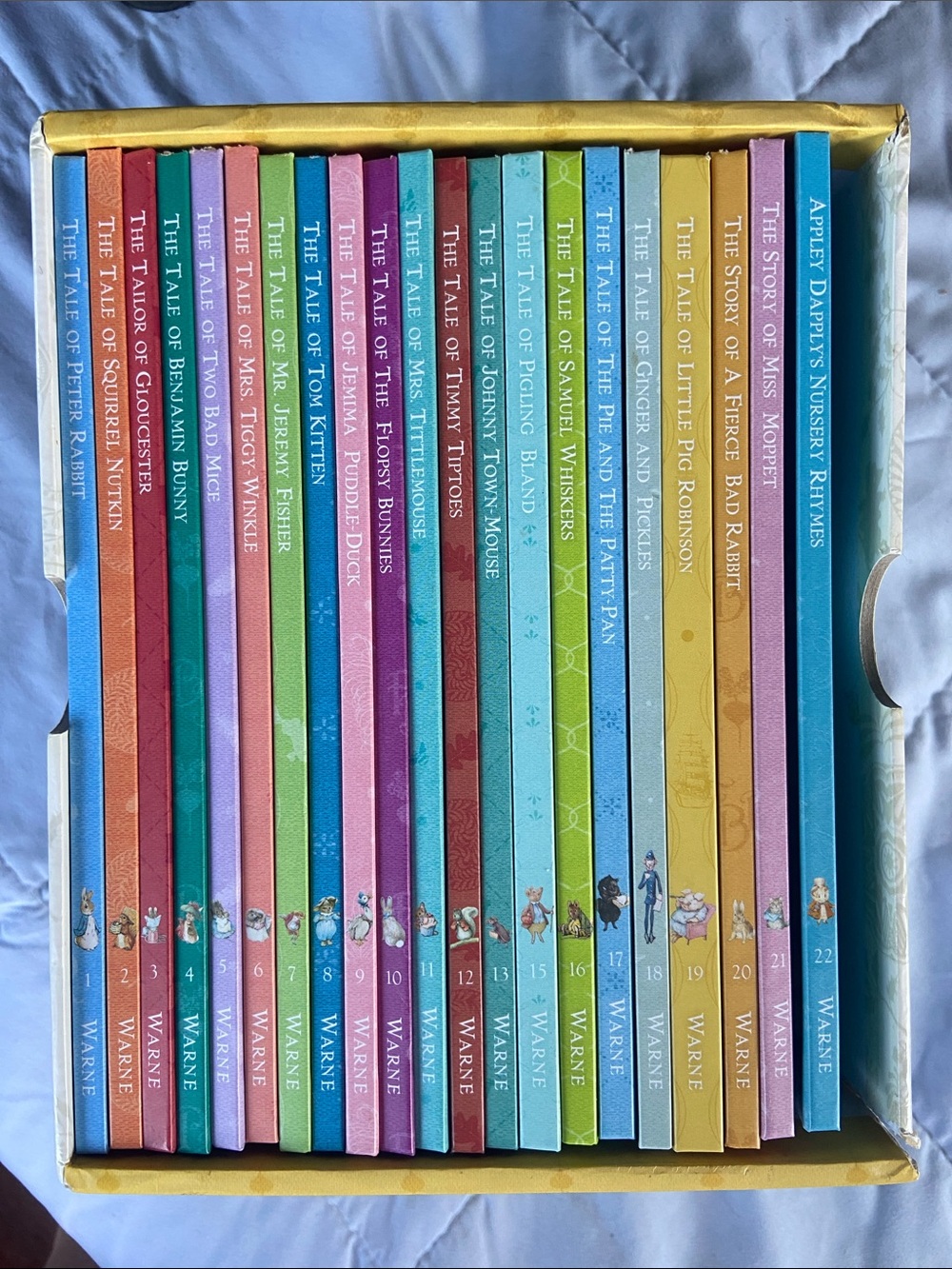 Peter Rabbit Beatrix Potter Box Set Of Hard Cover Children’s Books~Volumes 1-22